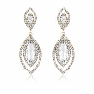 Ettika Gold and Silver Teardrop Earrings